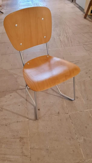 Chaises alu flex Armin Wirth Années 50